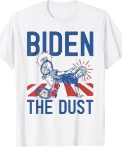 Joe Biden Falling Off His Bicycle Biden Falls Off Bike Meme Shirt