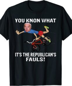 Joe Biden falling off bicycle Biden bike Shirt