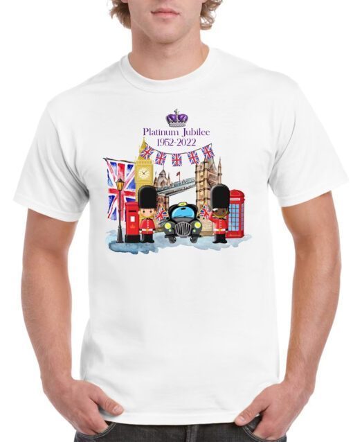 Queens Platinum Jubilee Union Jack Crown The Queen Shirt