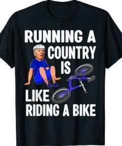 Biden Falls Off Bike Joe Biden Falling Off His Bicycle Biden Shirt