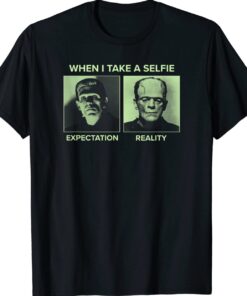 Universal Monsters Frankenstein Expectation VS Reality Meme Shirt