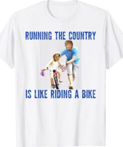 Biden Falls Off Bike Funny Joe Biden Falling Off His Bicycle Shirt