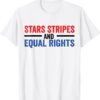 Stars Stripes And Equal Rights Messy Bun Classic Shirt