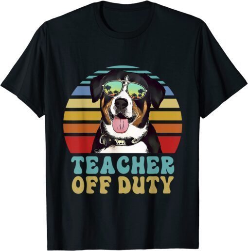 Teacher Off Duty Entlebucher Mountain Dog Summer Shirt