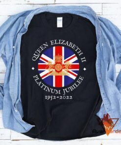 The Queen's Platinum Jubilee 70 Years 1952-2022 Celebration British Monarch Queen Elizabeth II Shirt