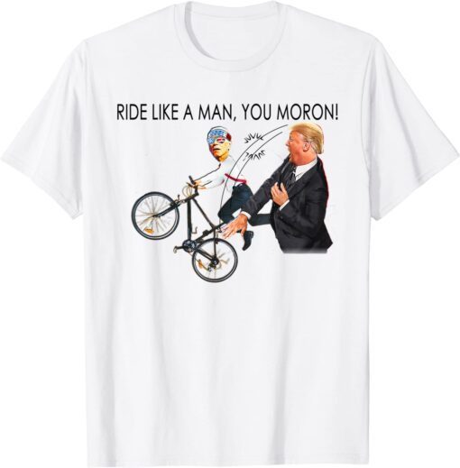 Trump Mocks Biden Riding Bicycle 2022 Meme 2022 Shirt