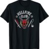 Stranger Things 4 Hellfire Club Skull & Weapons T-Shirt