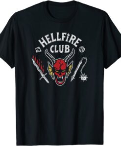 Stranger Things 4 Hellfire Club Skull & Weapons T-Shirt