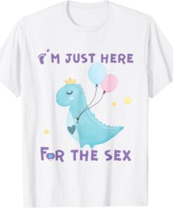Gender Reveal Pregnancy Dinosaur T-Shirt
