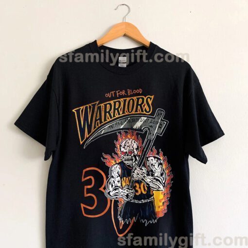 Golden State Warriors Stephen Curry Champions 2022 Warren Lotas Warriors Out For Blood Shirt