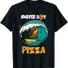 Surfer Boy For Who Love Surfing And Eat Pizzas Summer T-Shirt
