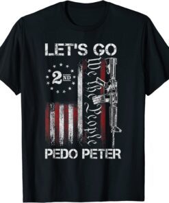 Vintage Old Anti Biden Let's Go Pedo Peter USA Flag Patriots T-Shirt