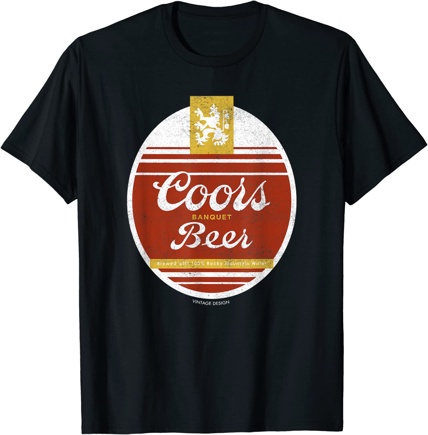 Coors Banquet Beer Vintage Oval Logo T-Shirt - ShirtsMango Office