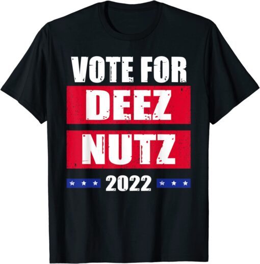 Vote For Deez Nutz 2022 President Biden Trump Retro USA Flag Shirts