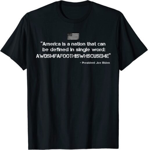 America Is A Nation That Can Be Defined In Funny Joe Biden 2022 T-Shirt