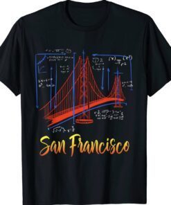 BRIDGE DESIGN DRAWING SAN FRANCISCO GOLDEN GATE Shirt