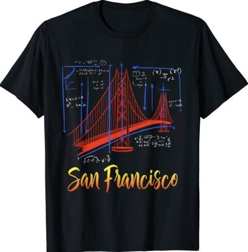 BRIDGE DESIGN DRAWING SAN FRANCISCO GOLDEN GATE Shirt