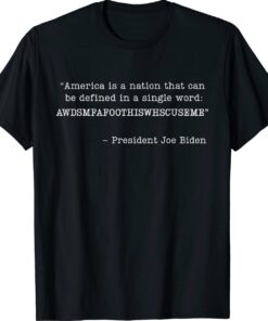 America Is A Nation That Can Be Defined In Single Word Biden Shirt