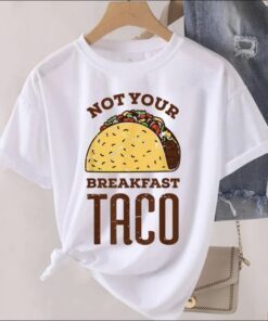 We Are Not Breakfast Taco White, RNC Taco Retro TShirt