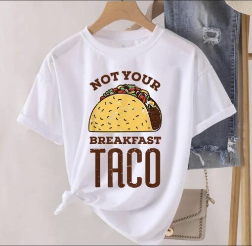 We Are Not Breakfast Taco White, RNC Taco Retro TShirt