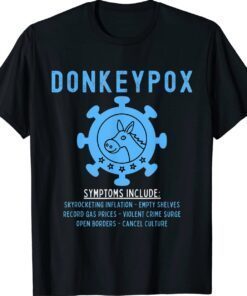 Funny Conservative Republican Anti Biden Donkeypox Shirt