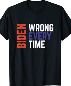 Biden Wrong Every Time Trump Supporter Afghanistan Shirt