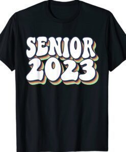 Retro Senior 2023 Back to School Class Of 2023 Graduation Shirt