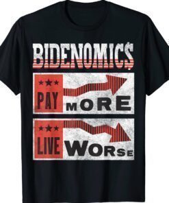 BIDENOMICS Biden Pay More Live Worse Biden Economics Shirt