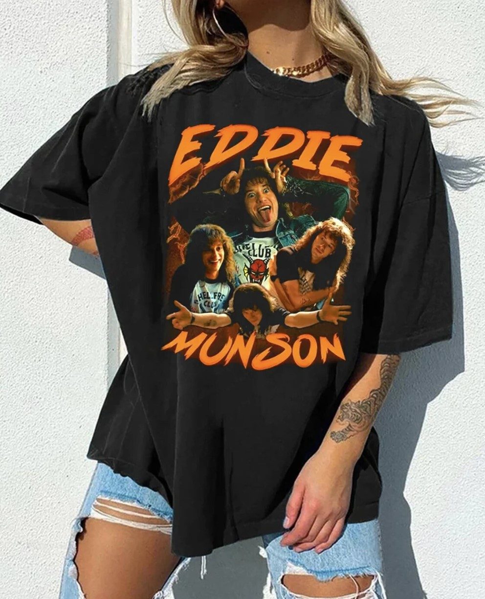 Eddie Munson Bootleg 90s Eddie Munson Vintage Stranger Things 4 Shirt ...