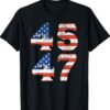 45 47 Trump 2024 USA Flag Shirt