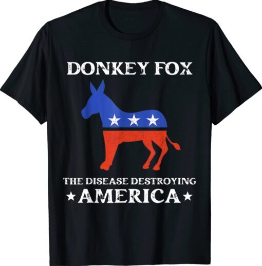 Biden Donkey Pox The Disease Destroying America Vintage Shirt