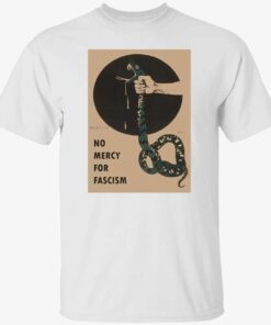 Snake no mercy for fascism t-shirt
