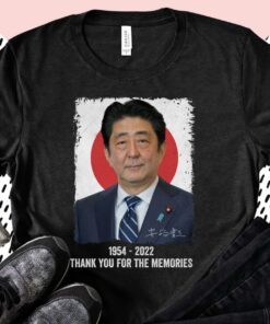 Shinzo Abe Thank You For The Memories Shinzo Abe 1954-2022 Shirt