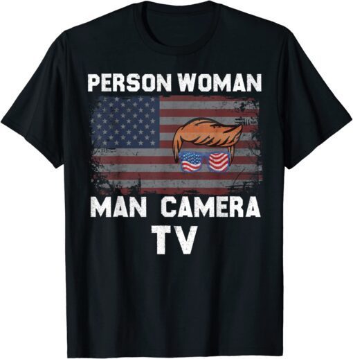 Person, Woman, Man, Camera, Prison american vintage T-Shirt