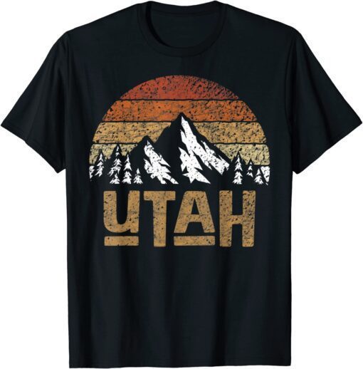 Utah National Parks Mighty 5 Tee Bryce Moab Hiking Camping Funny Shirt