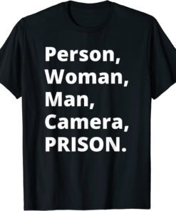 Person, Woman, Man, Camera, PRISON Shirts
