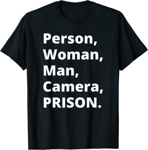 Person, Woman, Man, Camera, PRISON Shirts