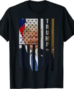 Trump 2024 American Flag USA Tee Shirt