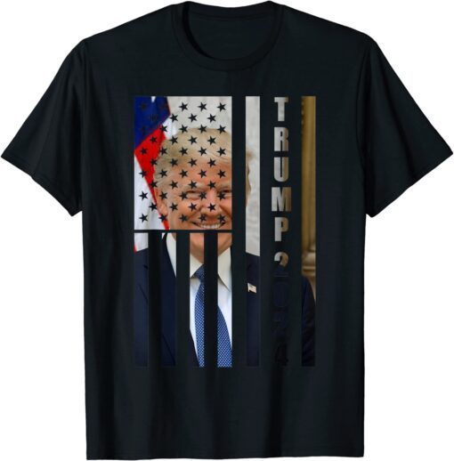 Trump 2024 American Flag USA Tee Shirt