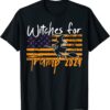 Trump 2024 Lazy Halloween Costume Funny Witch American Flag Shirt