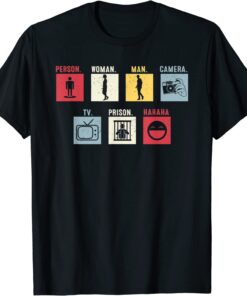 2022 Person, Woman, Man, Camera, TV, Prison, Hahaha T-Shirt