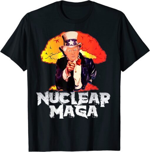 Nuclear Maga America Trump USA Flag T-Shirt