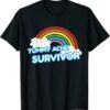 Tummy Ache Survivor Funny Stomach Ache IBS Rainbow Funny Shirt