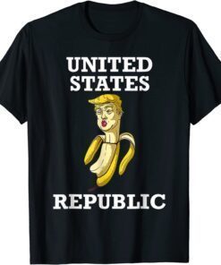 Anti Trump ,Trump 2024 Banana Biden Republic America Satire Republican Funny Shirt