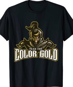 Color Gold Fear Knights Novelty Dragon Shirt