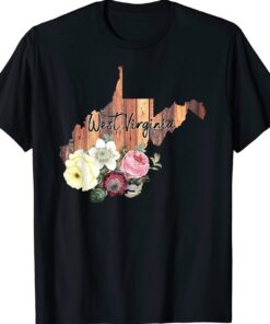 West Virginia Mountain Mama Almost Heaven Flowers Shirt