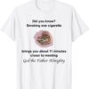 Smoking Brings You 11 Minutes Closer Anti Smoking Shirt
