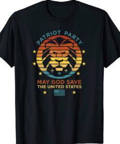 Trump 2024 Election Patriot Party God Save United States Shirt