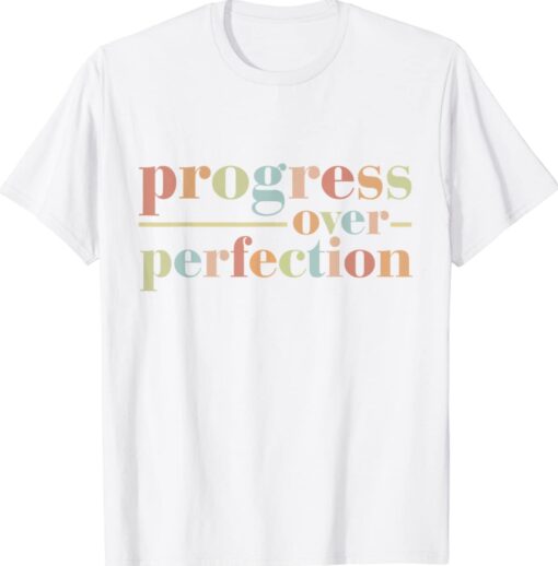 Back To School Progress Over Perfection Teachers Vintage Shirt