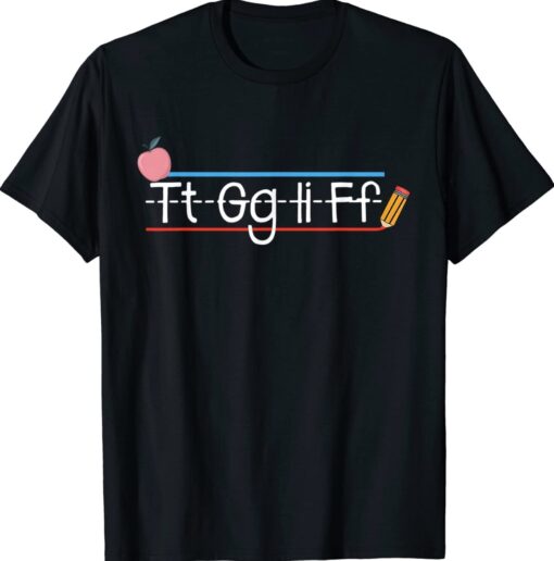 TGIF Alphabet Friday Teacher Gift Thank God It's Friday Shirt